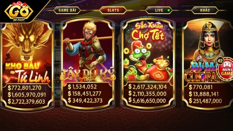 Khám phá những tựa game nổ hũ Go88 được yêu thích