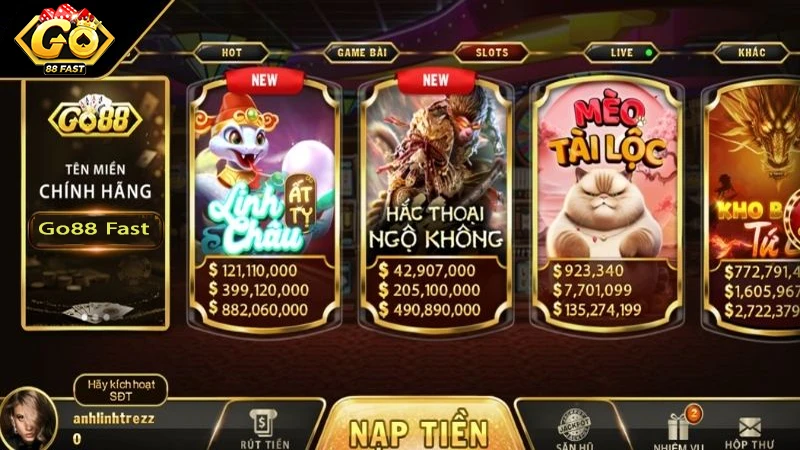 Tổng quan về thế giới nổ hũ Go88 trực tuyến